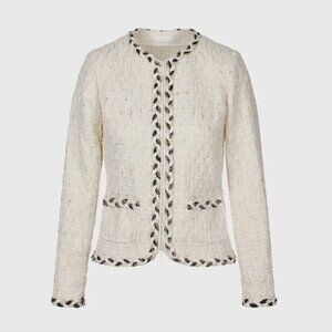 Anne Fontaine | White Tweed Chelsea Jacket